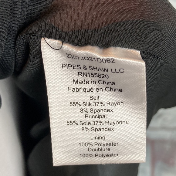 VERONICA BEARD wixson dress silk blend in black multi Size 12 designer luxury - Picture 12 of 16